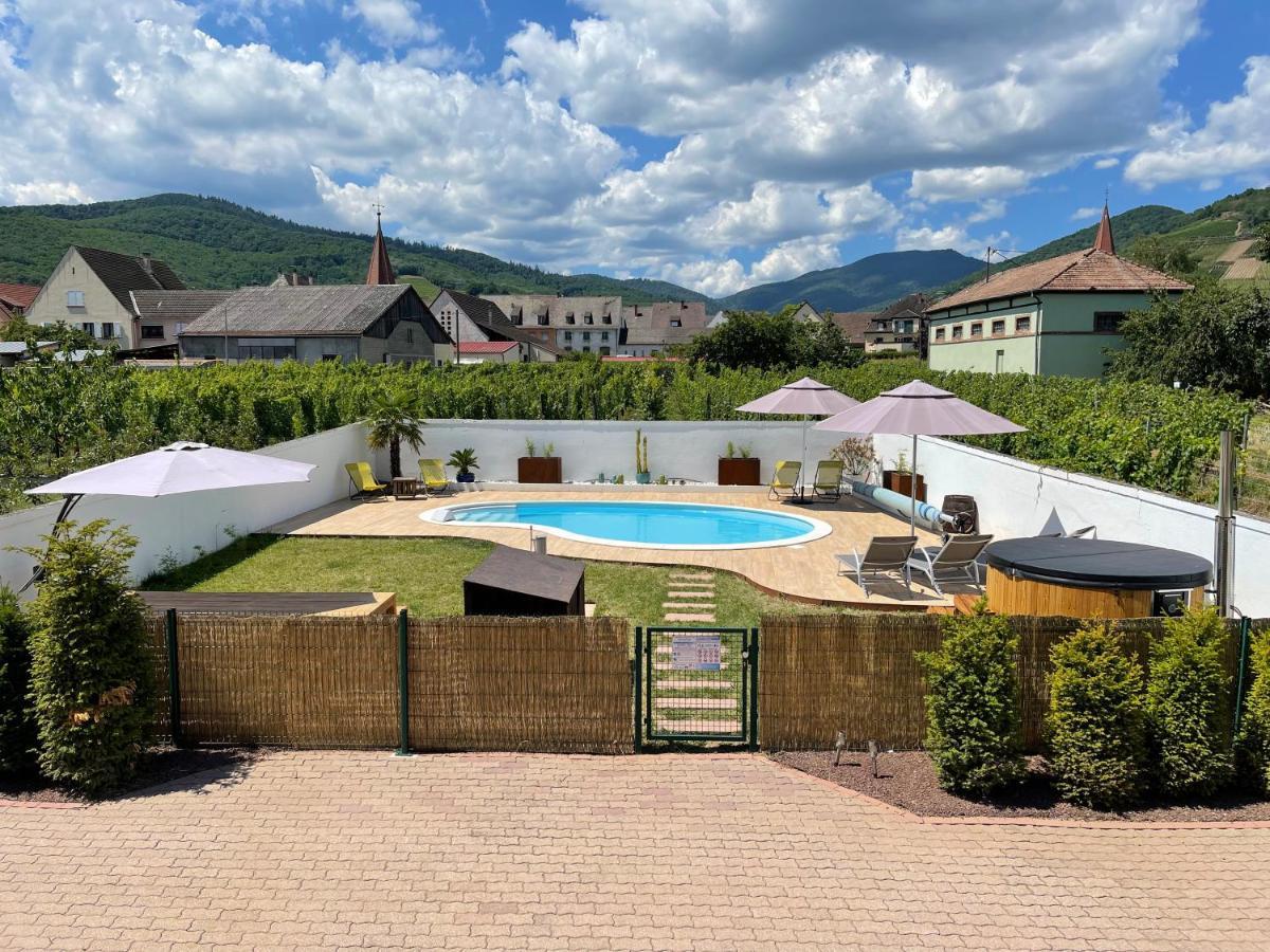 Alsacebnb - Gite 12 Personnes Dans Le Vignoble - Piscine Privee & Spa Ammerschwihr Exterior foto